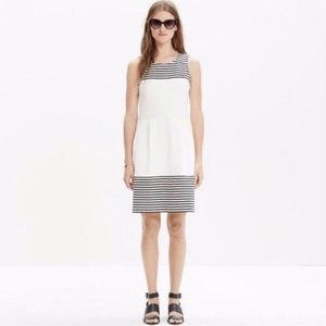 Madewell Black and White Striped Dress